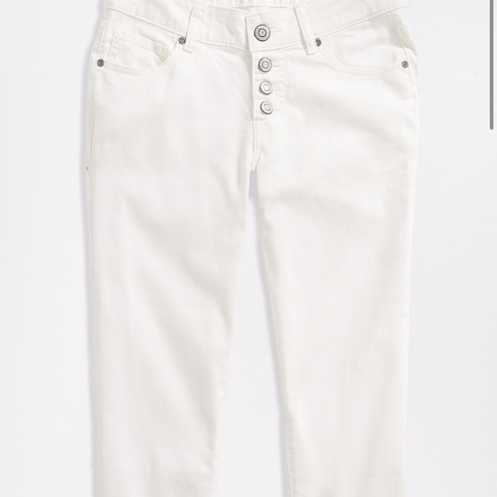 Button Fly Cuffed Capri
